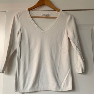 Crisp White Lightweight Loft Sweater